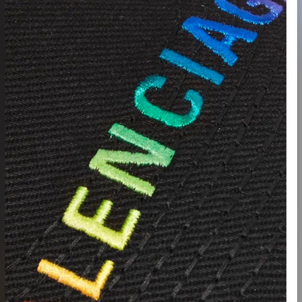 Balenciaga Rainbow Logo Embroidered Baseball Cap - Picture 2 of 5